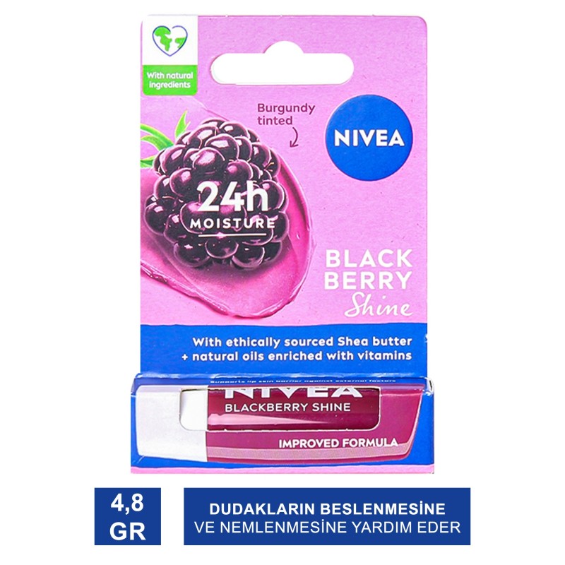 Nivea Blackberry Böğürtlen Lip Stick 4,8gr Nivea Blackberry Böğürtlen Lip Stick 4,8gr