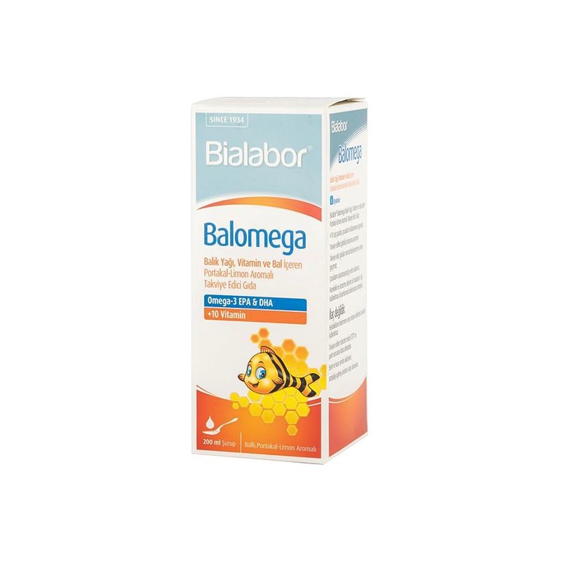 Biolabor Balomega Ballı Vitaminli Omega 3 Şurubu 200 ml Biolabor Balomega Ballı Vitaminli Omega 3 Şurubu 200 ml