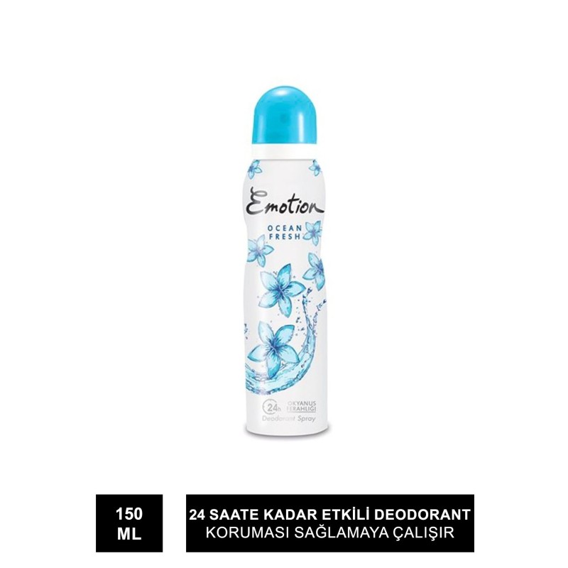 Emotion Ocean Fresh Kadın Deodorant 150 ml (S.K.T 02-2026)