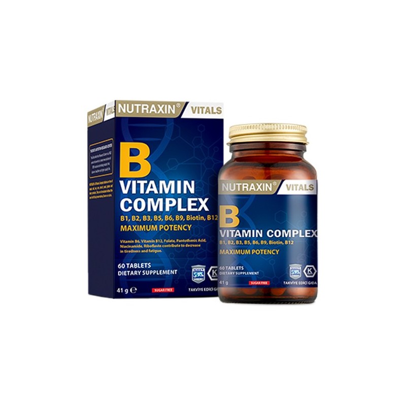 Nutraxin B Vitamin Complex 60 Kapsül Nutraxin B Vitamin Complex 60 Kapsül