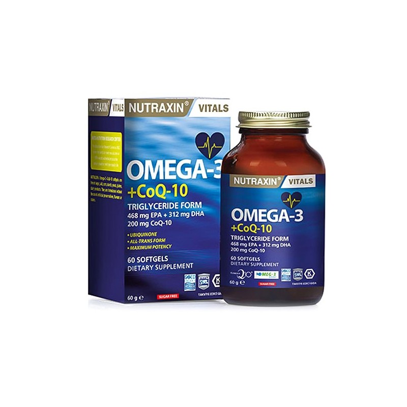 Nutraxin Omega 3 + CoQ-10 60 Kapsül
