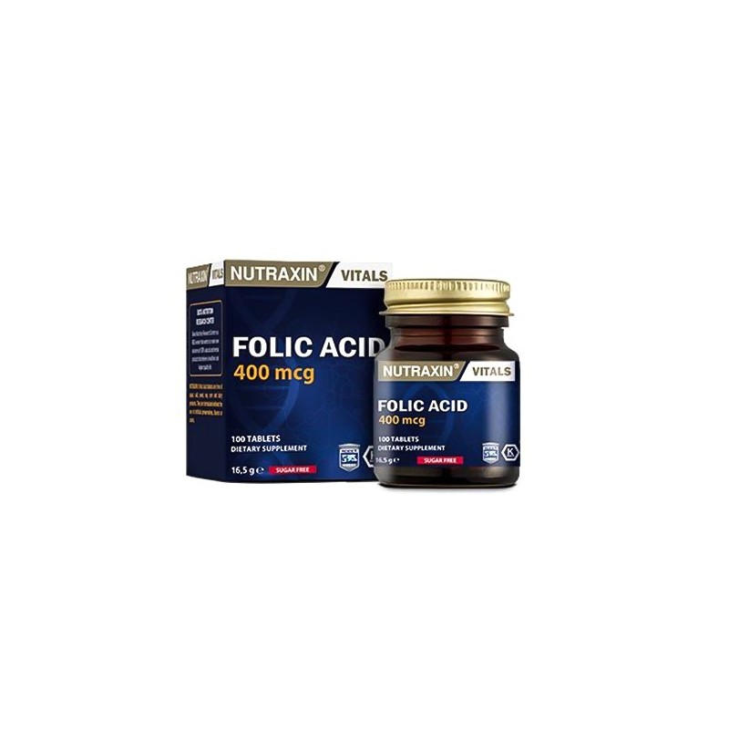 Nutraxin Folic Acid 100 Tablet Nutraxin Folic Acid 100 Tablet