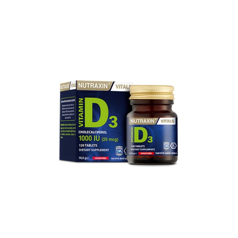Nutraxin Vitamin D3 120 Tablet Nutraxin Vitamin D3 120 Tablet