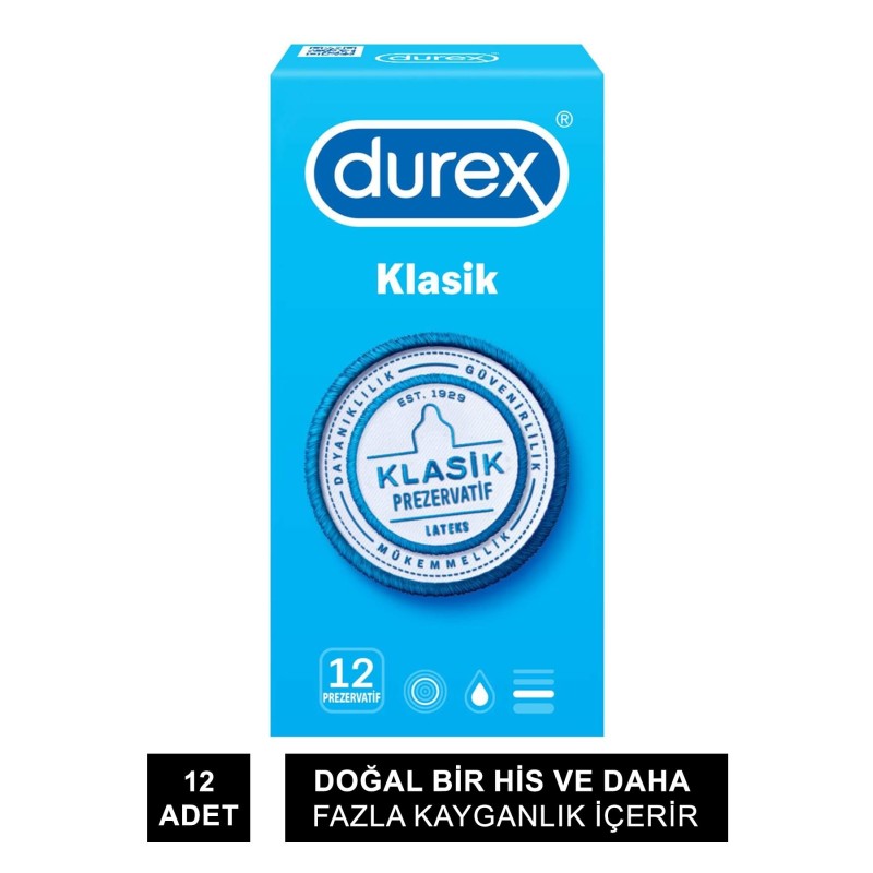 Durex Klasik Prezarvatif 12'li Durex Klasik Prezarvatif 12'li