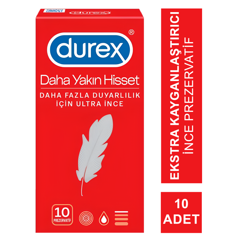Durex Daha Yakın Hisset Prezervatif 10'lu
