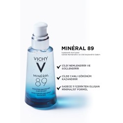Vichy Mineral 89 Nemlendirici Cilt Serumu Hyalüronik Asit ve Termal Su ile Cilde Güç ve Nem Veren Bakım
