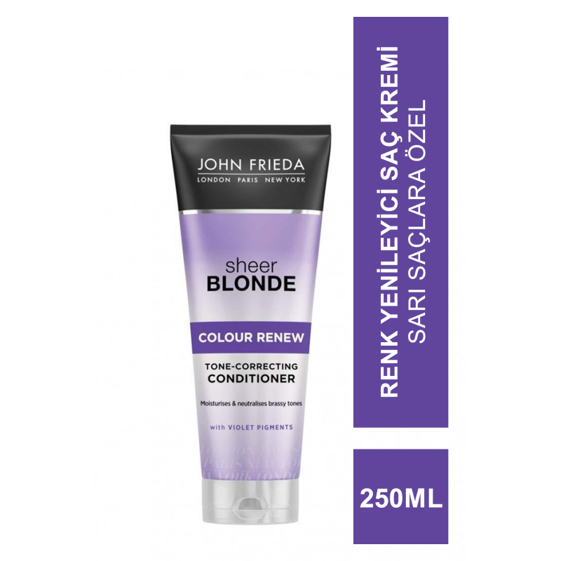 John Frieda Sheer Blonde Colour Renew Conditioner 250 ml Sarı Saçlara Özel Renk Yenileyici Saç Kremi John Frieda Sheer Blonde Colour Renew Conditioner 250 ml Sarı Saçlara Özel Renk Yenileyici Saç Kremi