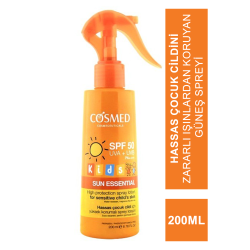 Cosmed Sun Essential Kids Spray Losyon SPF50 200ml - Çocuklar İçin Yüksek Koruma