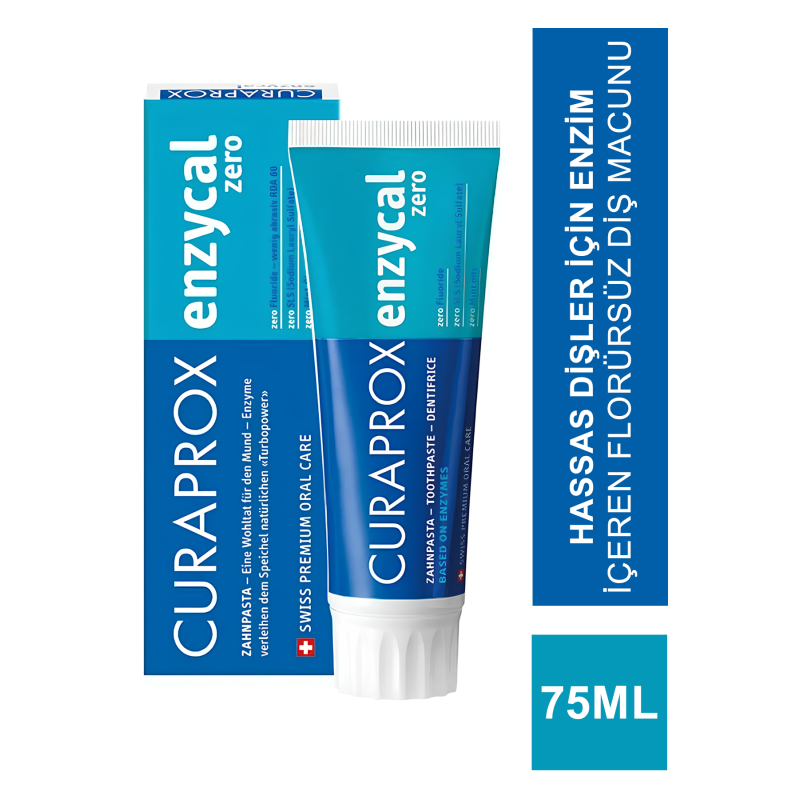 Curaprox Enzycal Zero Florürsüz Diş Macunu 75ml