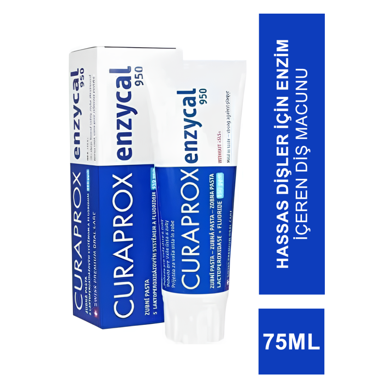 Curaprox Enzycal 950 PPM Diş Macunu 75ml Curaprox Enzycal 950 PPM Diş Macunu 75ml