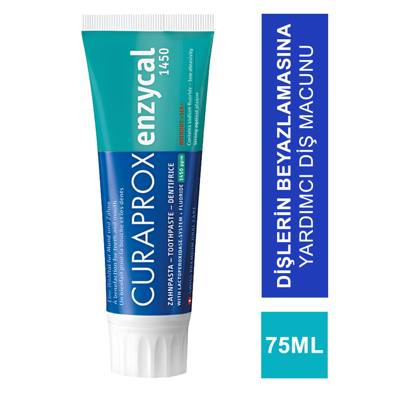 Curaprox Enzycal 1450 PPM Diş Macunu 75ml Curaprox Enzycal 1450 PPM Diş Macunu 75ml