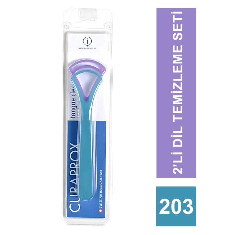 Curaprox CTC-203 Dil Temizleme Aparatı 2'li Curaprox CTC-203 Dil Temizleme Aparatı 2'li