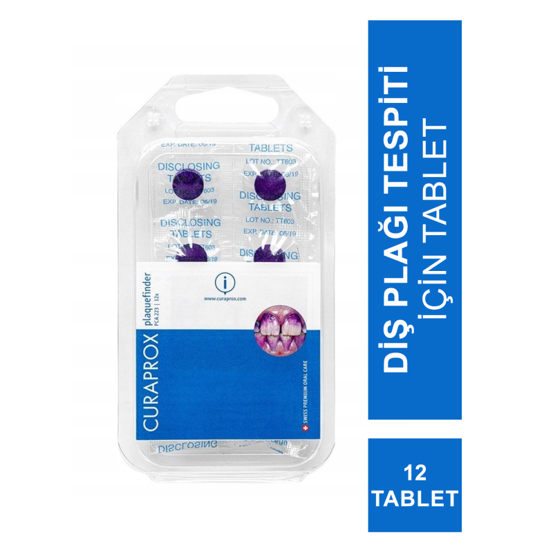 Curaprox Diş Plağı Tespit 12 Li Tablet Curaprox Diş Plağı Tespit 12 Li Tablet