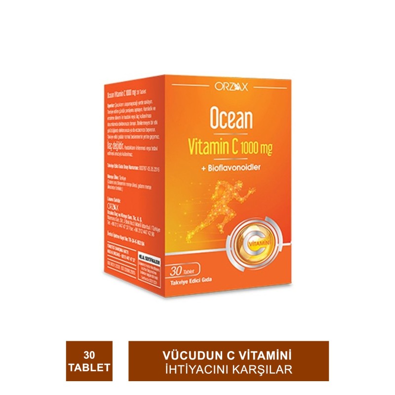 Ocean Vitamin C 1000 mg 30 Tablet (S.K.T 02-2025)