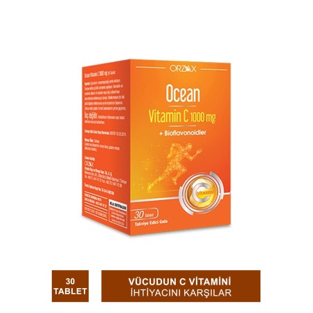 Ocean Vitamin C 1000 mg 30 Tablet (S.K.T 02-2025)