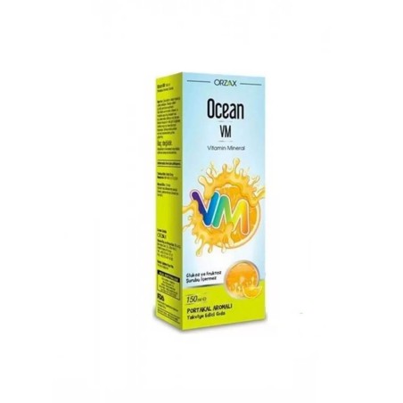 Ocean VM  Vitamin Mineral Şurup  Portakal Aromalı 150 ml