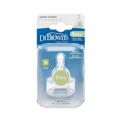 Dr. Brown's Dar Ağız Y Kesim Biberon Emziği 9Ay+