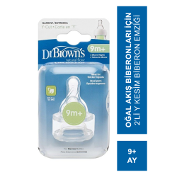 Dr. Brown's Dar Ağız Y Kesim Biberon Emziği 9Ay+