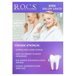 ROCS Kids Balon Sakızlı 4-7 Yaş Diş Macunu 35 ml