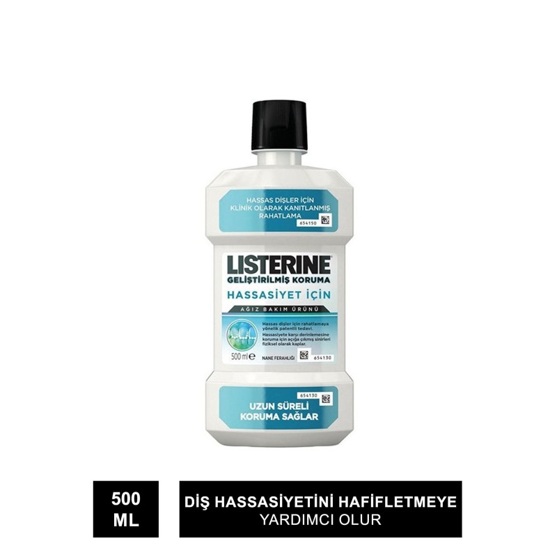 Listerine Hassasiyet İçin Ağız Gargarası 500ml - Nane Ferahlığı Listerine Hassasiyet İçin Ağız Gargarası 500ml - Nane Ferahlığı