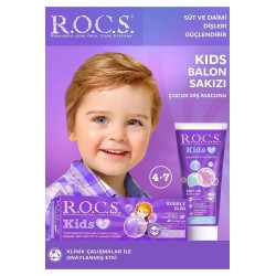 ROCS Kids Balon Sakızlı 4-7 Yaş Diş Macunu 35 ml