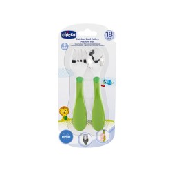 Chicco Paslanmaz Çelik Çatal Kaşık 18+ay