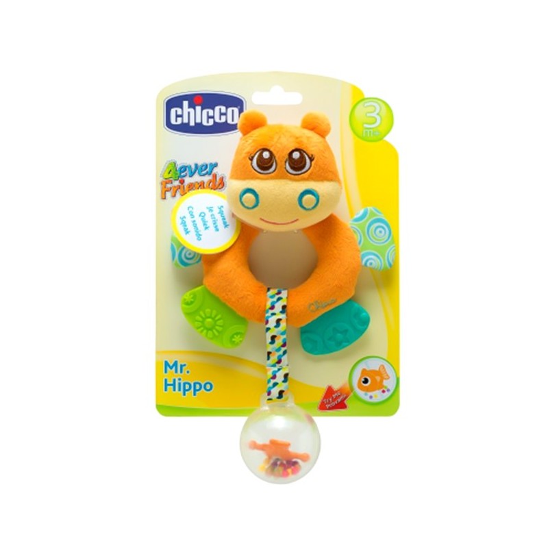 Chicco Yumuşak Dokulu Renkli Hippo 3m+