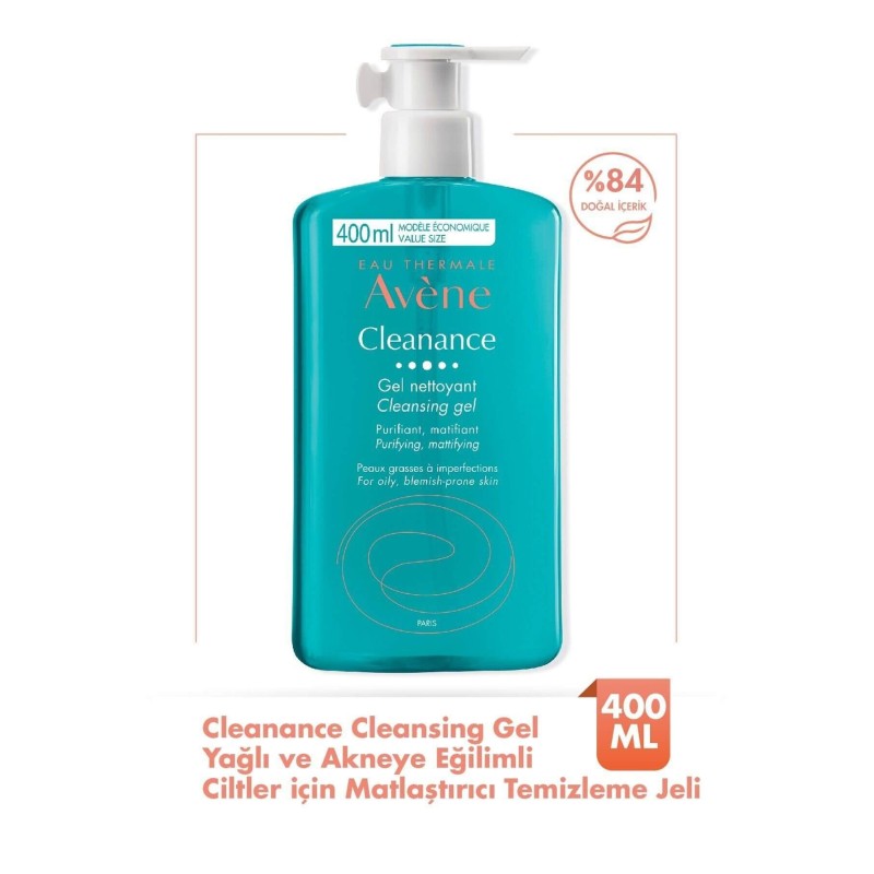 Avene Cleanance Gel Nettoyant 400 ml