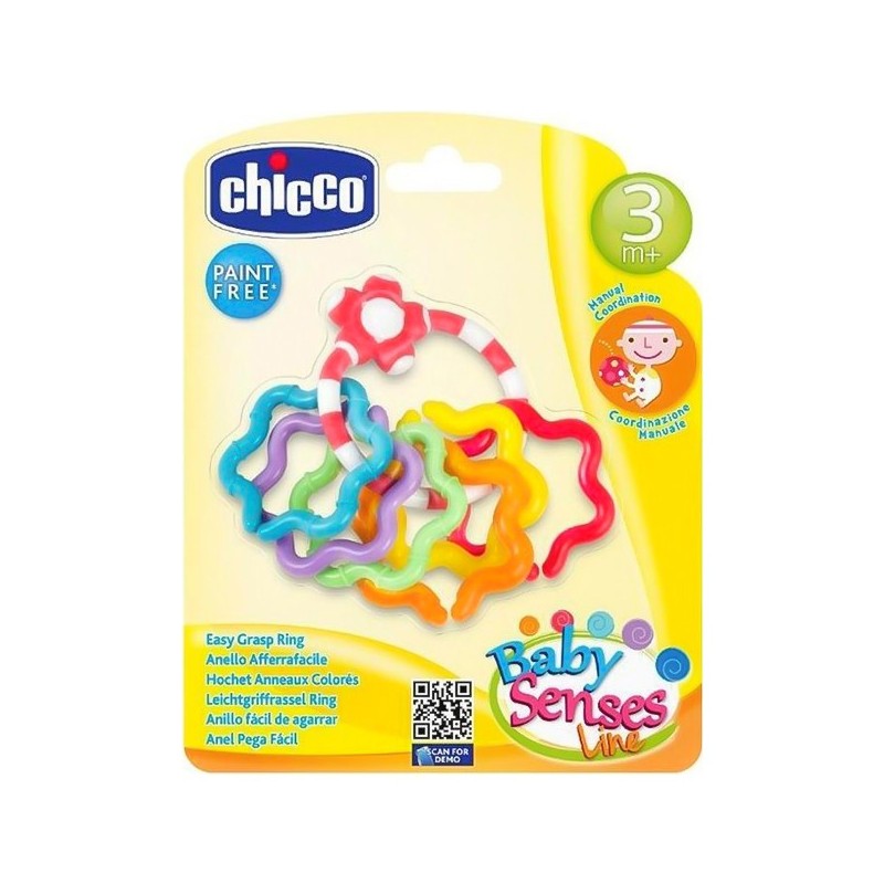 Chicco Kolay Kavranan Çıngırak Halkalar 3m+ Chicco Kolay Kavranan Çıngırak Halkalar 3m+