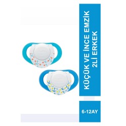 Chicco Physio Compact Küçük ve İnce Emzik 6-16 Ay 2li Erkek