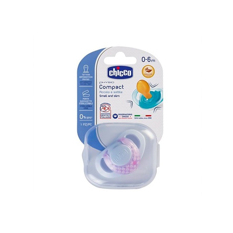 Chicco Physio Tekli Kauçuk Emzik Kız 0 - 6 Ay