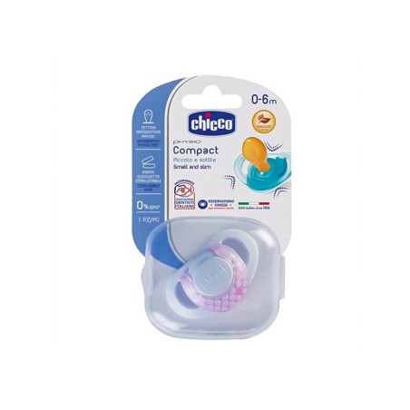 Chicco Physio Tekli Kauçuk Emzik Kız 0 - 6 Ay