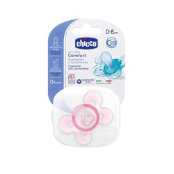Chicco Physio Comfort Kız Tekli Silikon Emzik 0-6 Ay