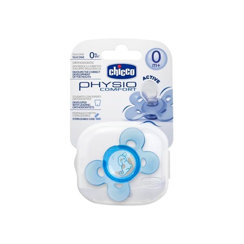 Chicco Physıo Comfort Silikon Emzik Erkek 0 Ay+ Tekli Chicco Physıo Comfort Silikon Emzik Erkek 0 Ay+ Tekli