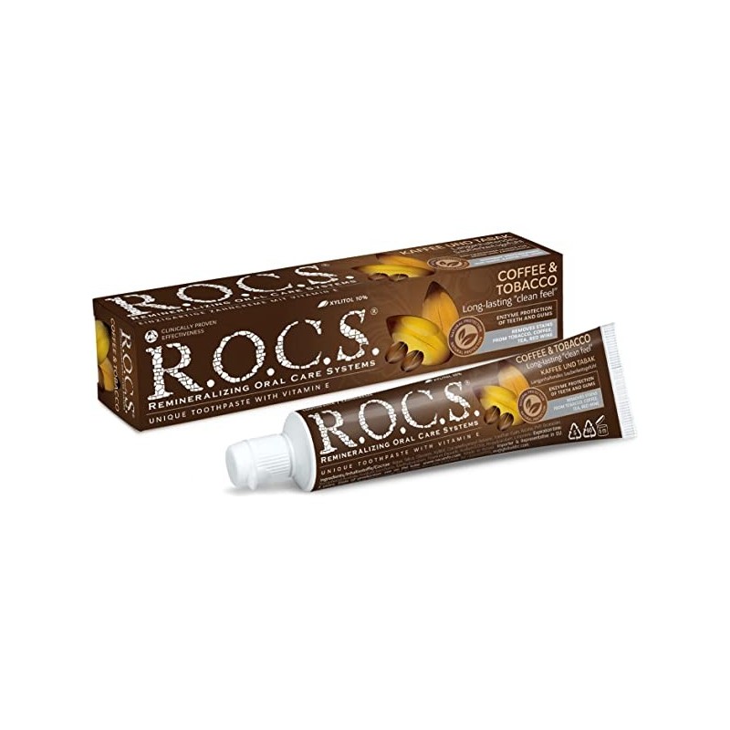 ROCS Kahve & Tütün Lekelere Karşı Diş Macunu ROCS Kahve & Tütün Lekelere Karşı Diş Macunu