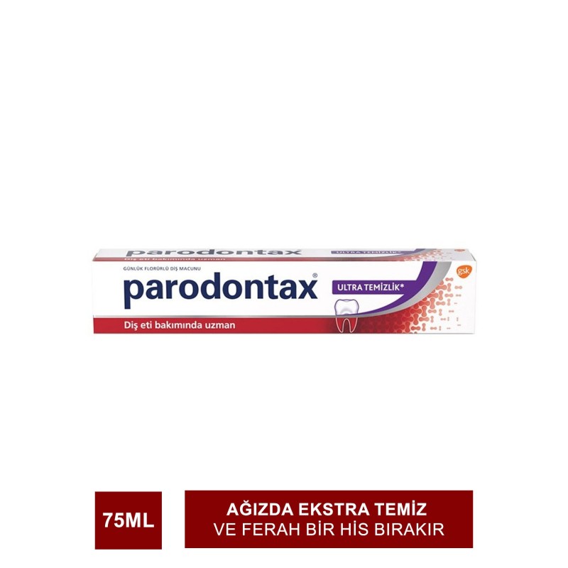 Parodontax Ultra Temizlik Diş Macunu 75ml (S.K.T 11-2023) Parodontax Ultra Temizlik Diş Macunu 75ml (S.K.T 11-2023)