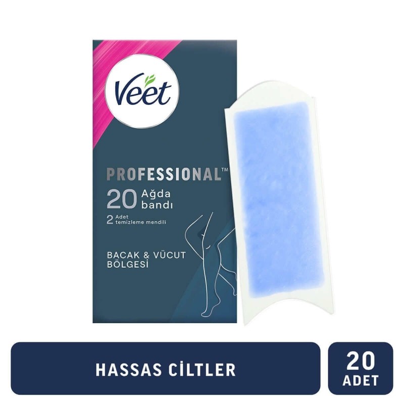 Veet Professional Sir Ağda Bandı Hassas Ciltler İçin ( Bacak & Vücut ) 20 Adet Veet Professional Sir Ağda Bandı Hassas Ciltler İçin ( Bacak & Vücut ) 20 Adet