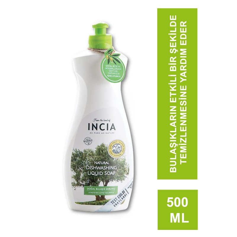 Incia Dishwashing Liquid Soap 500 ml Doğal Bulaşık Sabunu Incia Dishwashing Liquid Soap 500 ml Doğal Bulaşık Sabunu