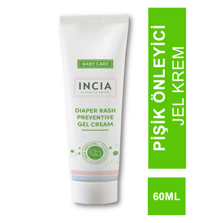 Incia Baby Diaper Rash Preventive Gel Cream 60 ml Pişik Önleyici Jel Krem (S.K.T 11-2025)