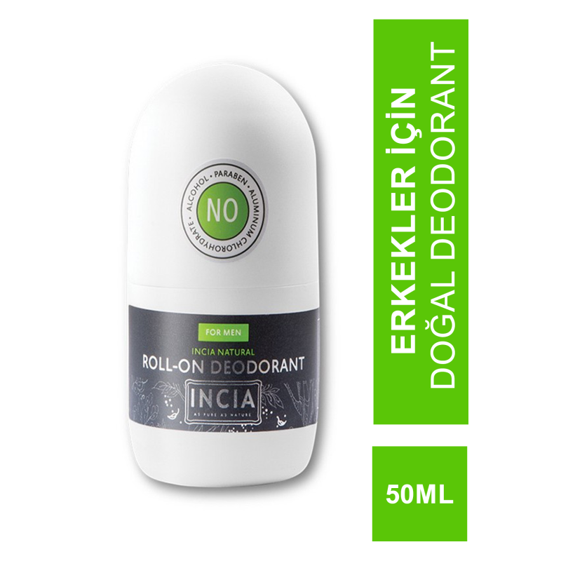Incia Roll On Deodorant For Men 50 ml Erkekler İçin Doğal Deodorant (S.K.T 08-2025) Incia Roll On Deodorant For Men 50 ml Erkekler İçin Doğal Deodorant (S.K.T 08-2025)