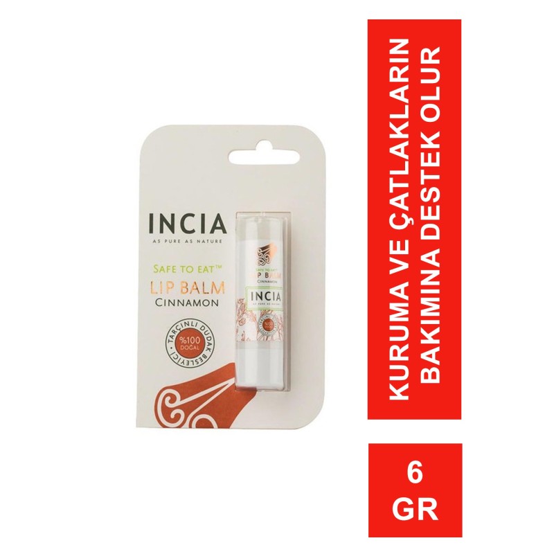Incia Lip BalmTarçınlı Dudak Besleyici 6gr Incia Lip BalmTarçınlı Dudak Besleyici 6gr