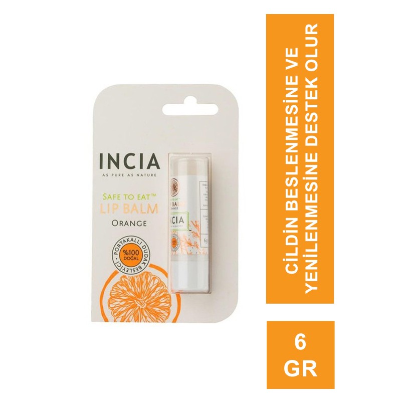 Incia Lip Balm Orange 6 gr Dudak Besleyici Incia Lip Balm Orange 6 gr Dudak Besleyici