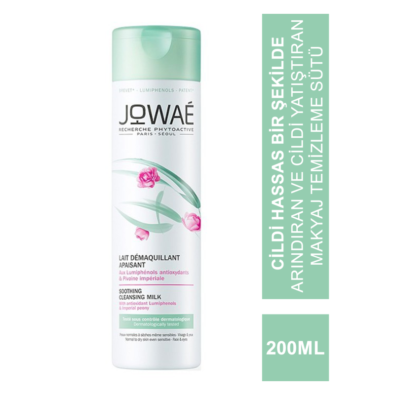Jowae Soothing Cleansing Milk 200ml - Yüz ve Makyaj Temizleyici Yatıştırıcı Süt
