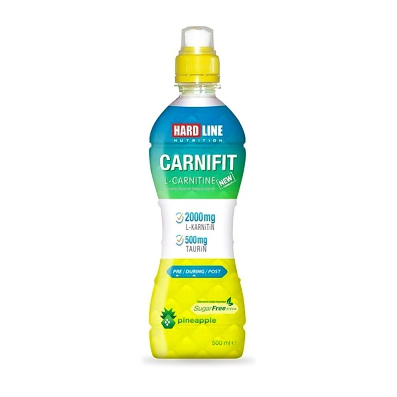 Hardline Nutrition Carnifit Ananas Aromalı 500 ml - 24 Adet Hardline Nutrition Carnifit Ananas Aromalı 500 ml - 24 Adet
