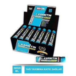 Hardline L-Karnitin Matrix 3000 Mg ( Limon Aromalı ) 30 ml x 20 Shot