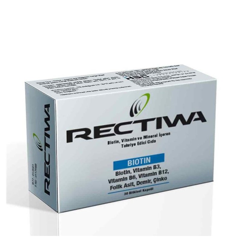 Rectiwa Biotin 30 Kapsül Rectiwa Biotin 30 Kapsül