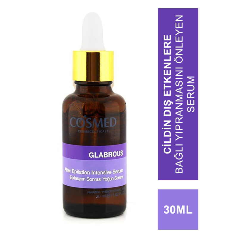 Cosmed Glabrous 30ml - Epilasyon Sonrası Yoğun Serum Cosmed Glabrous 30ml - Epilasyon Sonrası Yoğun Serum