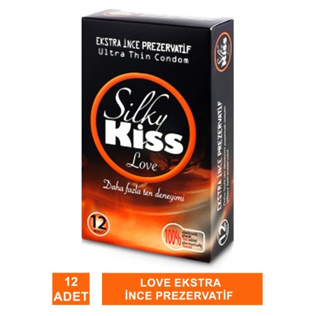 Silky Kiss Love Ekstra İnce Prezervatif 12 Adet