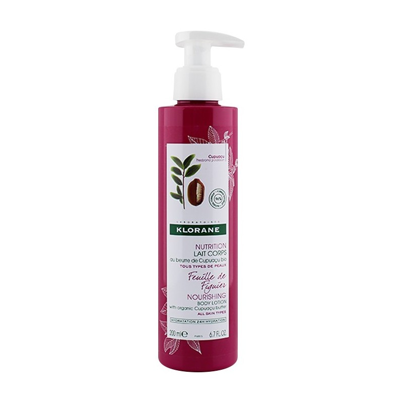 Klorane Nutrition Lait Corps au Beurre De Cupuaçu 200ml - Organik İncir Yaprağı Sütü Klorane Nutrition Lait Corps au Beurre De Cupuaçu 200ml - Organik İncir Yaprağı Sütü