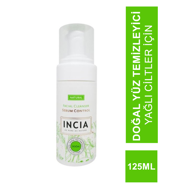 Incia Doğal Yüz Temizleyici Yağlı Ciltler İçin 125ml (S.K.T 01-2025) Incia Doğal Yüz Temizleyici Yağlı Ciltler İçin 125ml (S.K.T 01-2025)